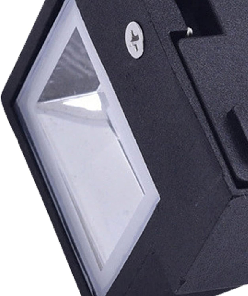 Aplica LED de Exterior si Interior, 2 Surse x 5W, IP65, ABS, Negru, 3000K, AX100/2BK [2]