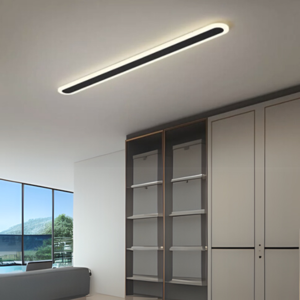 Aplica LED de Exterior SUHA, Lungime 30cm, 4W, IP65, Metal, Liniar, Negru [3]