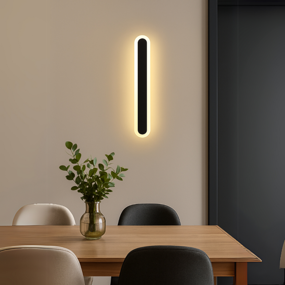 Aplica LED de Exterior SUHA, Lungime 70cm, 10W, IP65, Metal, Liniar, Negru [3]