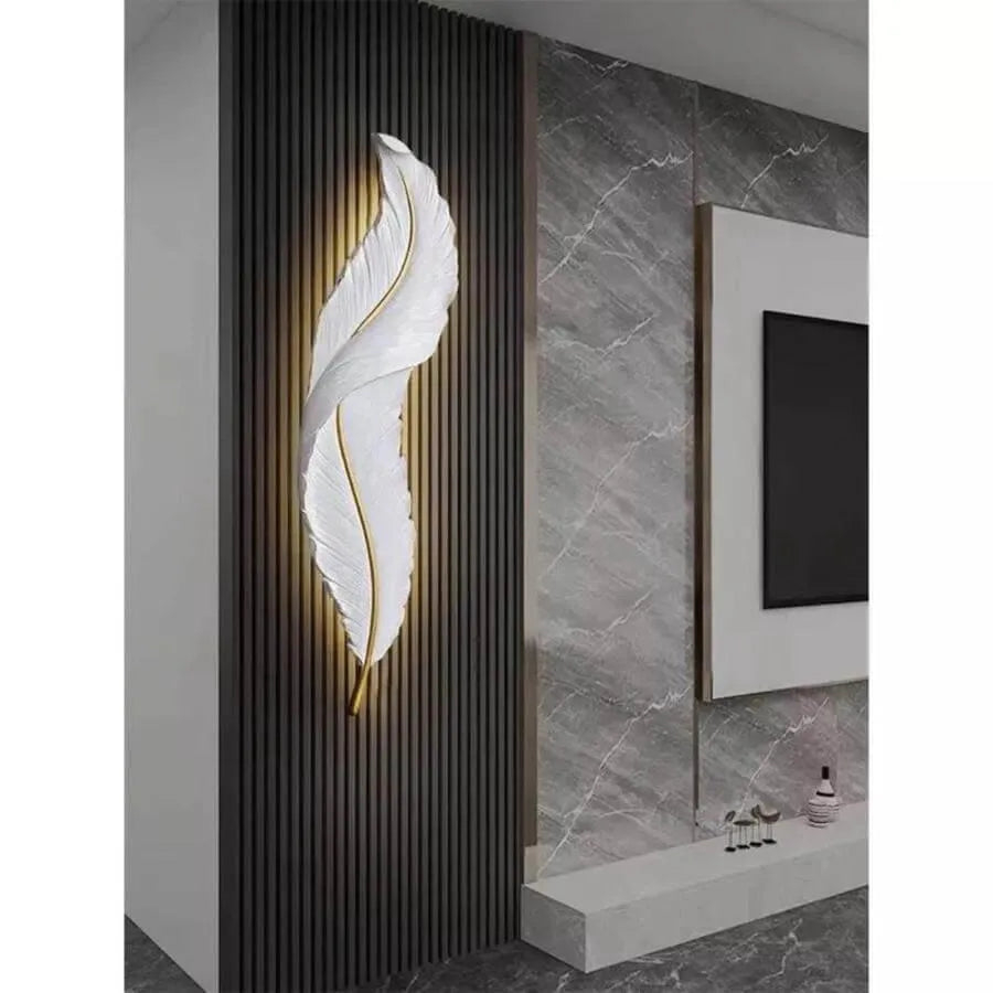 Aplica LED Esther, forma Pana, 36W, 87cm Alb/Auriu [4]
