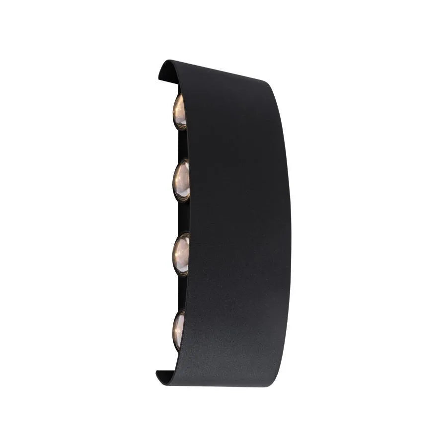 Aplica LED Exterior Ellis, 8W, 8 Surse de lumina, Lumina Calda, Negru [2]