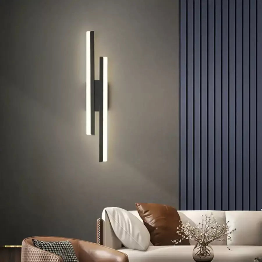 Aplica LED Lyra, 18W, Acril, Alb Negru [2]