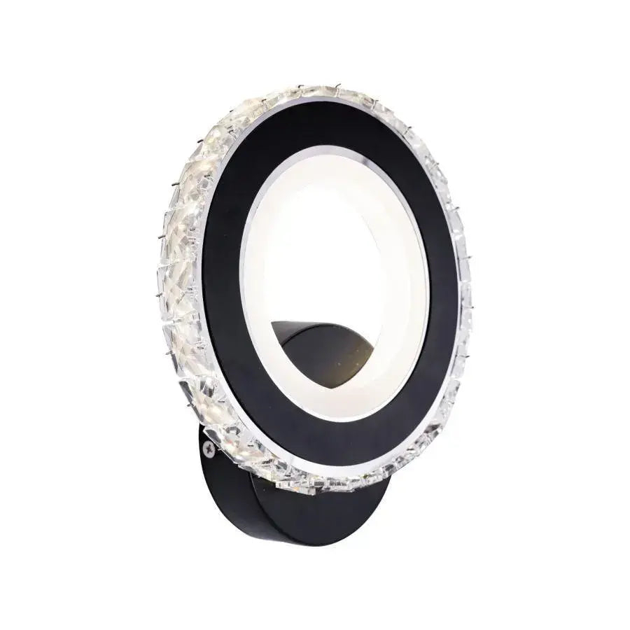 Aplica LED NOVA Rotonda, 16W, Negru & Inox, lumina Calda/Rece/Neutra [4]