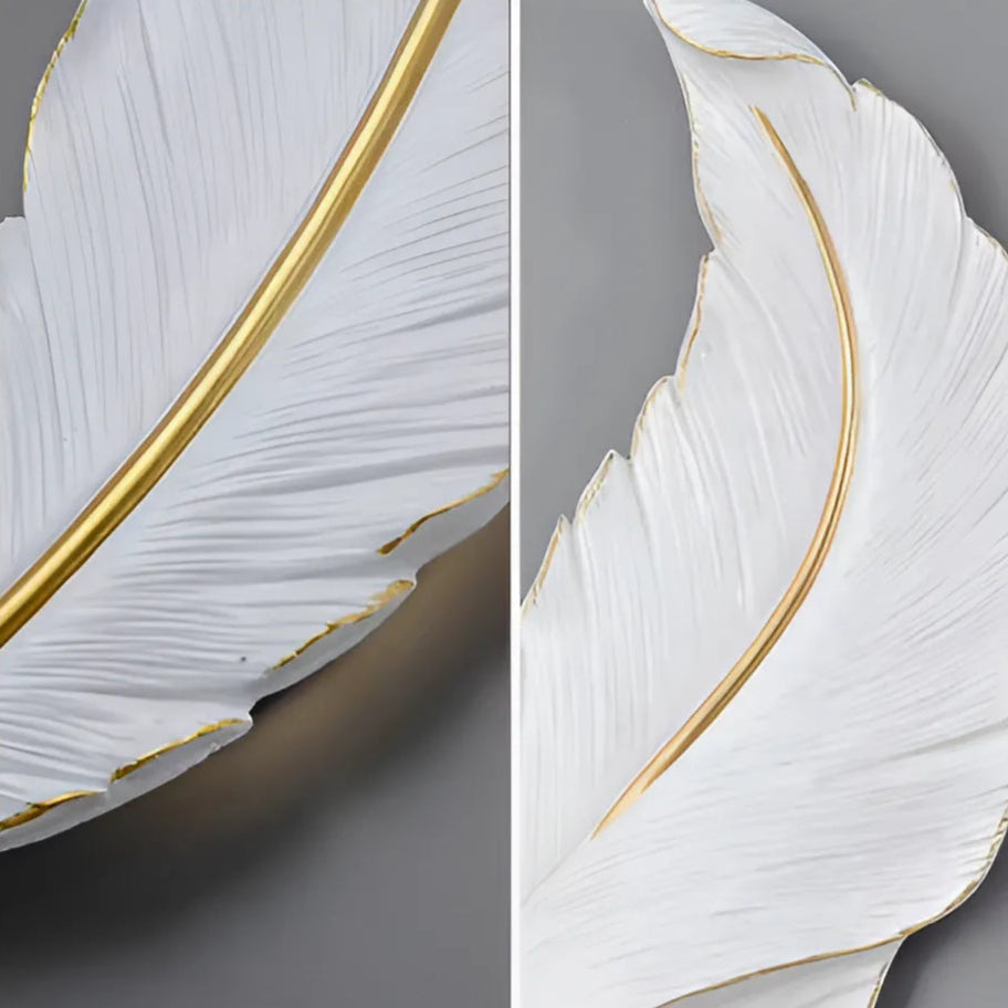 Aplica LED, Pena Decorativa 85CM 31W Lumina Rece/Calda/Neutra Alb Auriu [2]