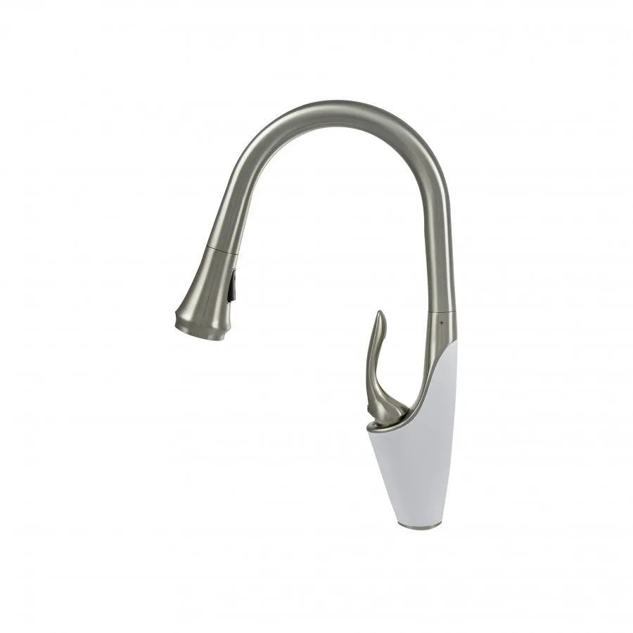 Baterie Bucatarie cu Dus Extractibil, Alama Sanitara, Crom, W054 [2]