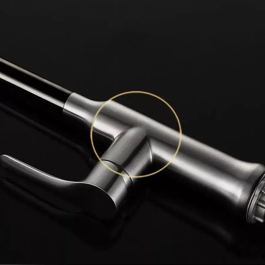 Baterie Bucatarie cu Dus Extractibil, Inox SUS304, Satinat, CF023 [3]