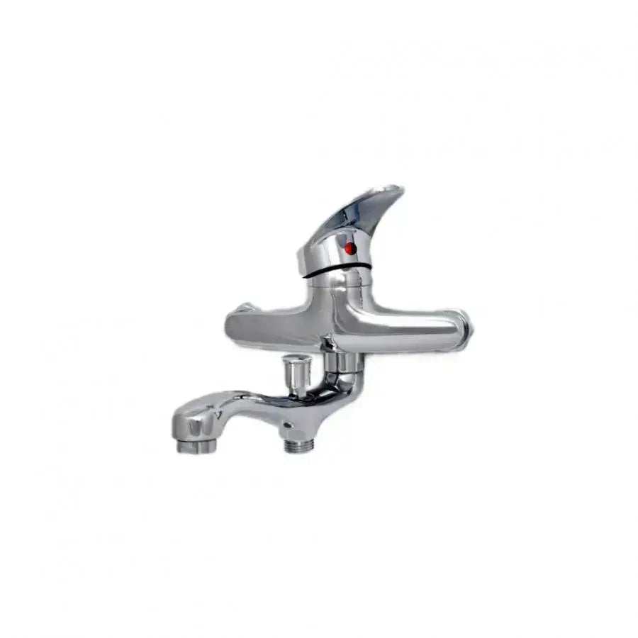 Baterie Cada Crom Lucios - Set Complet cu Pipa Pivotanta de 18cm, Para, Furtun si Excentrice Incluse [2]