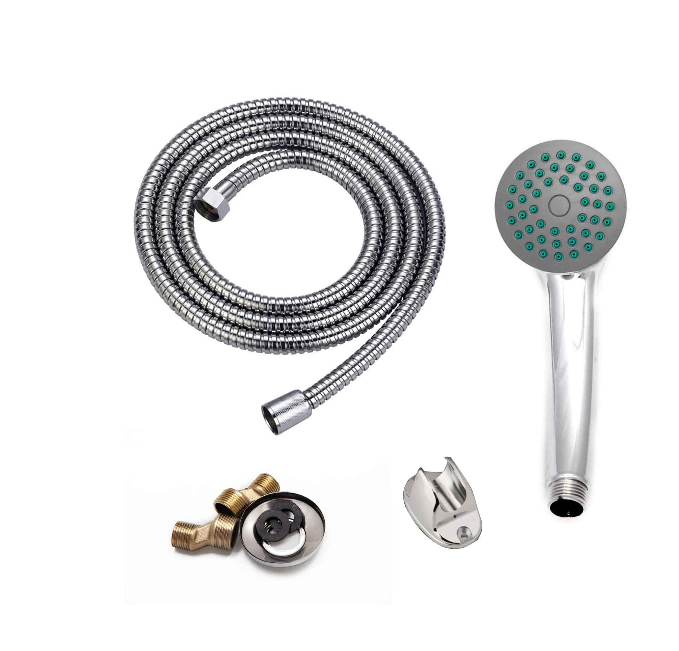 Baterie Cada Crom Lucios - Set Complet cu Pipa Pivotanta de 25cm, Para, Furtun si Excentrice Incluse [2]