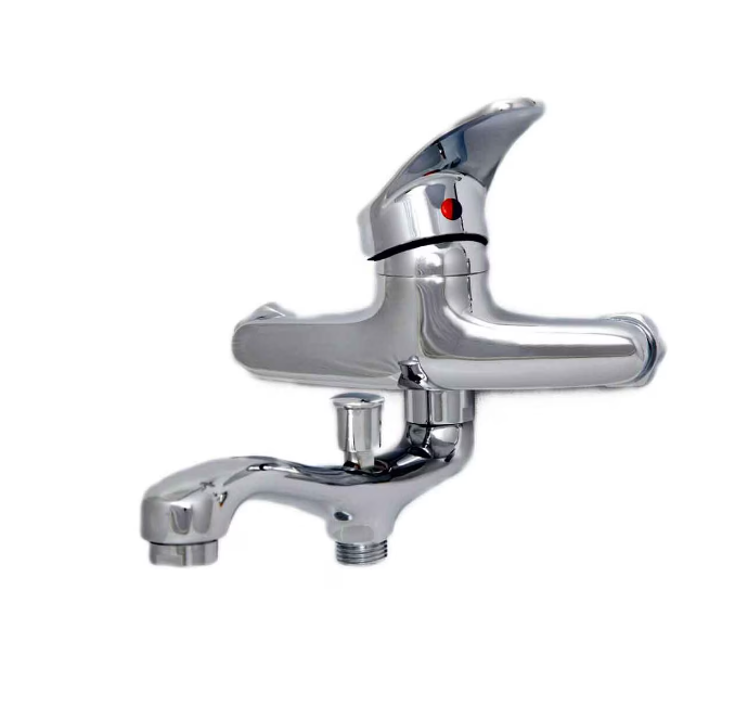 Baterie Cada Crom Lucios - Set Complet cu Pipa Pivotanta de 25cm, Para, Furtun si Excentrice Incluse [3]