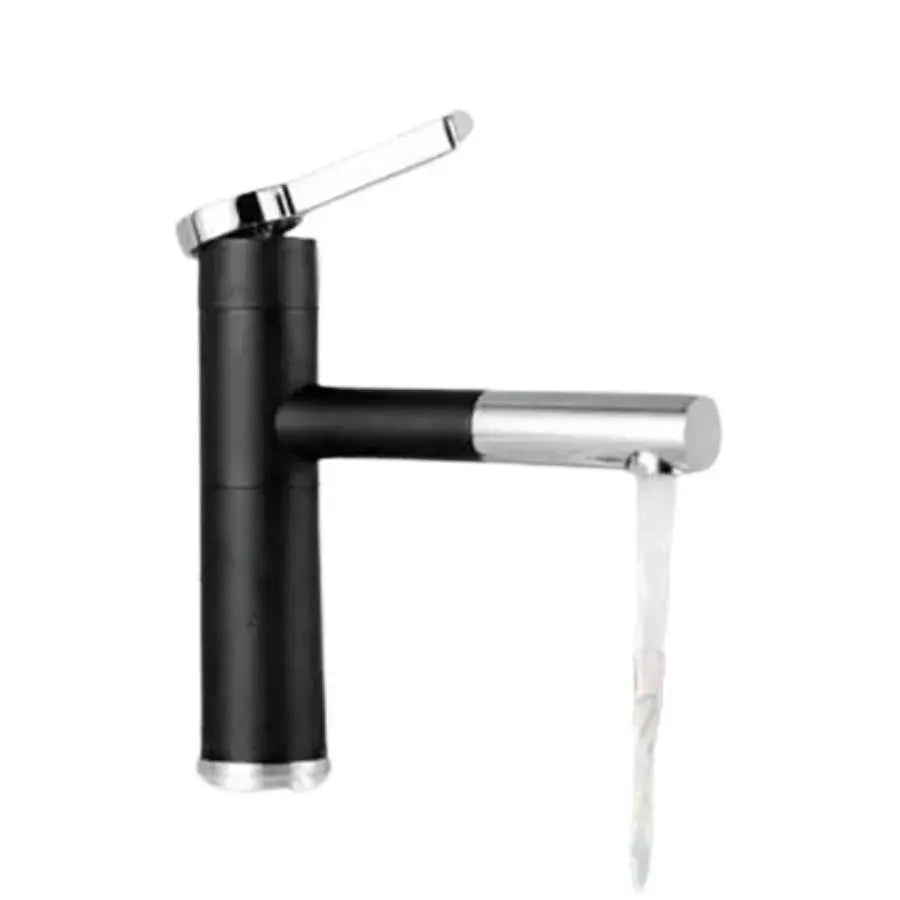 Baterie Lavoar cu Dus Extractibil, Alama Sanitara, Negru, WZX/2022 [2]