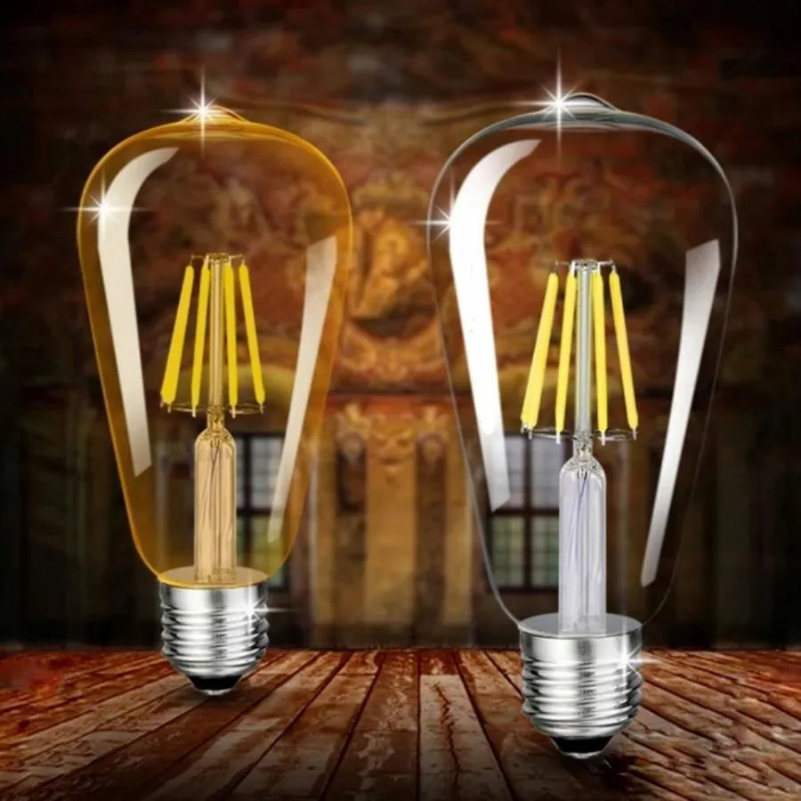 Bec cu Filament ST64, E27, 4W, Lumina Calda [2]