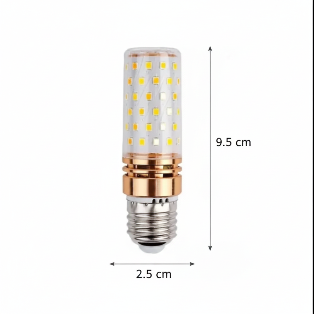 Bec E27 LED, 16W, Lumina Rece, 6000K, Auriu [2]