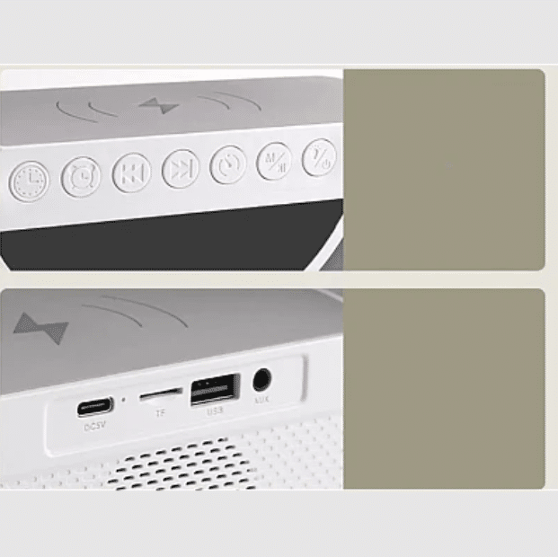 Boxa Multifunctionala G 3 in 1, Lampa LED RGB Smart,cu ceas, Boxa Bluetooth, Incarcator Telefon Wireless, Lumina RGB [3]