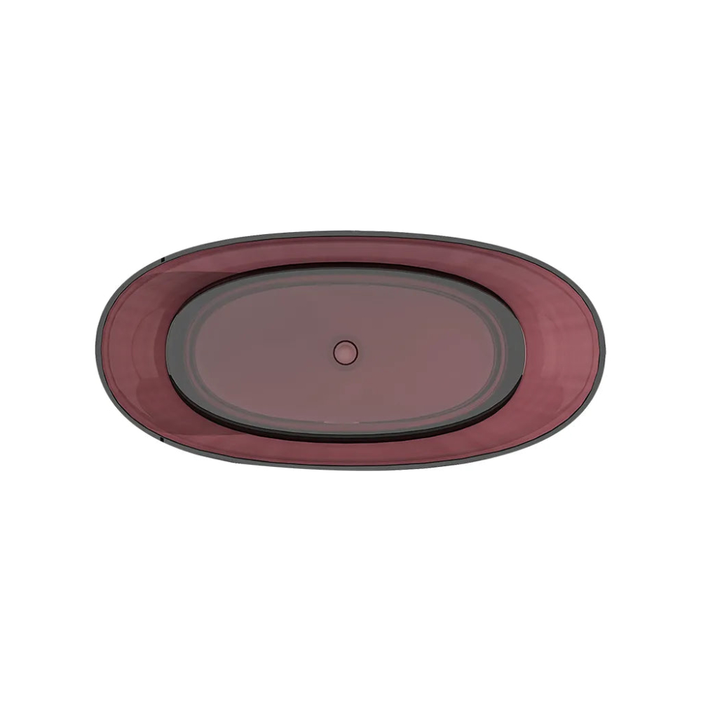 Cada Freestanding, Ovala, Burgundy Red, Rasina, 170x78x67cm [3]