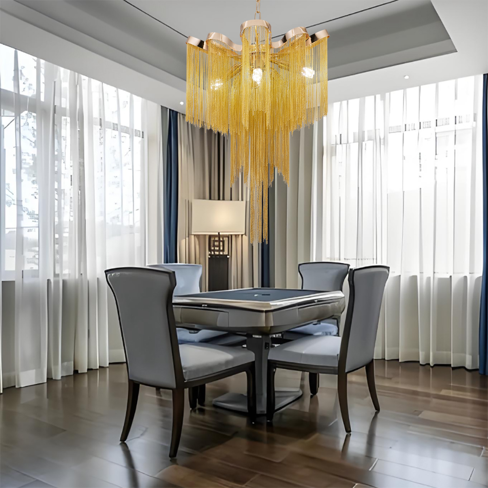 Candelabru B8000/4GD, 4xE14, Diametru 43 cm, Inaltime 68 cm, Auriu, Fier, Aluminiu [2]