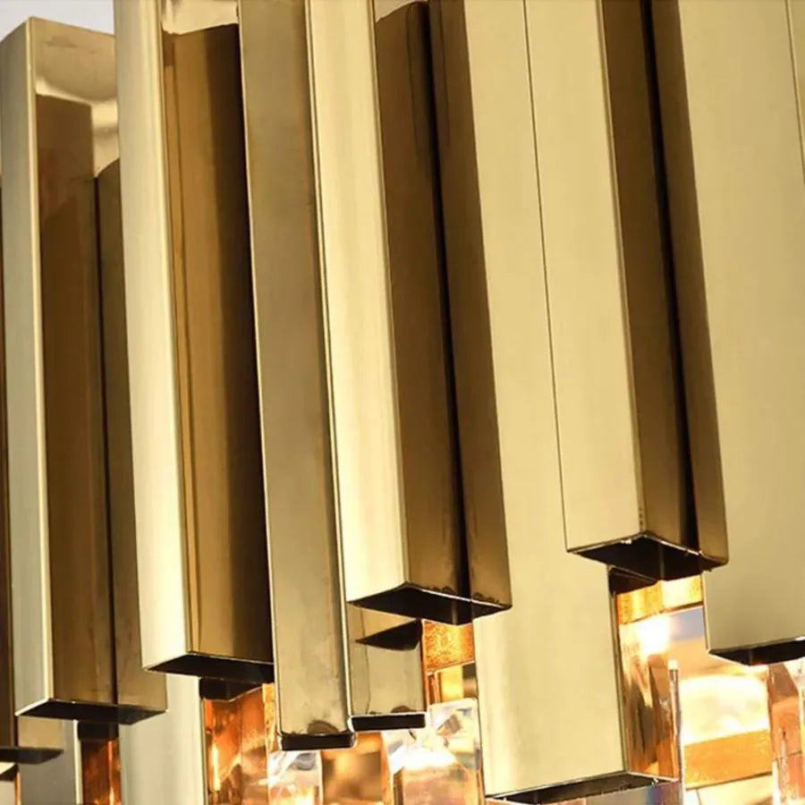 Candelabru BLOIS Nobile, Diametru 40cm, 5x E14 Auriu, Inaltime Reglabila [2]