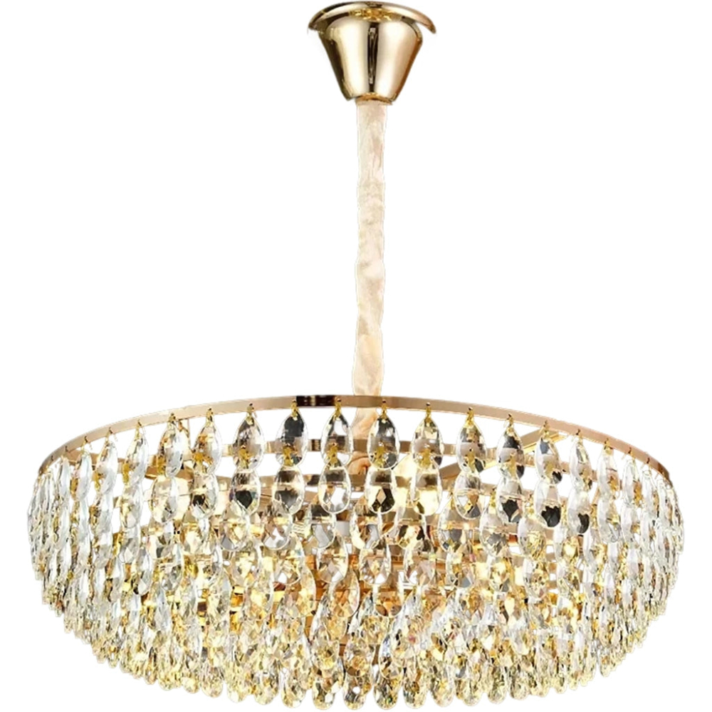 Candelabru Cristal CC1677/400GD, 4xE14, Auriu Lucios, Inaltime Reglabila, Metal si Cristal [4]