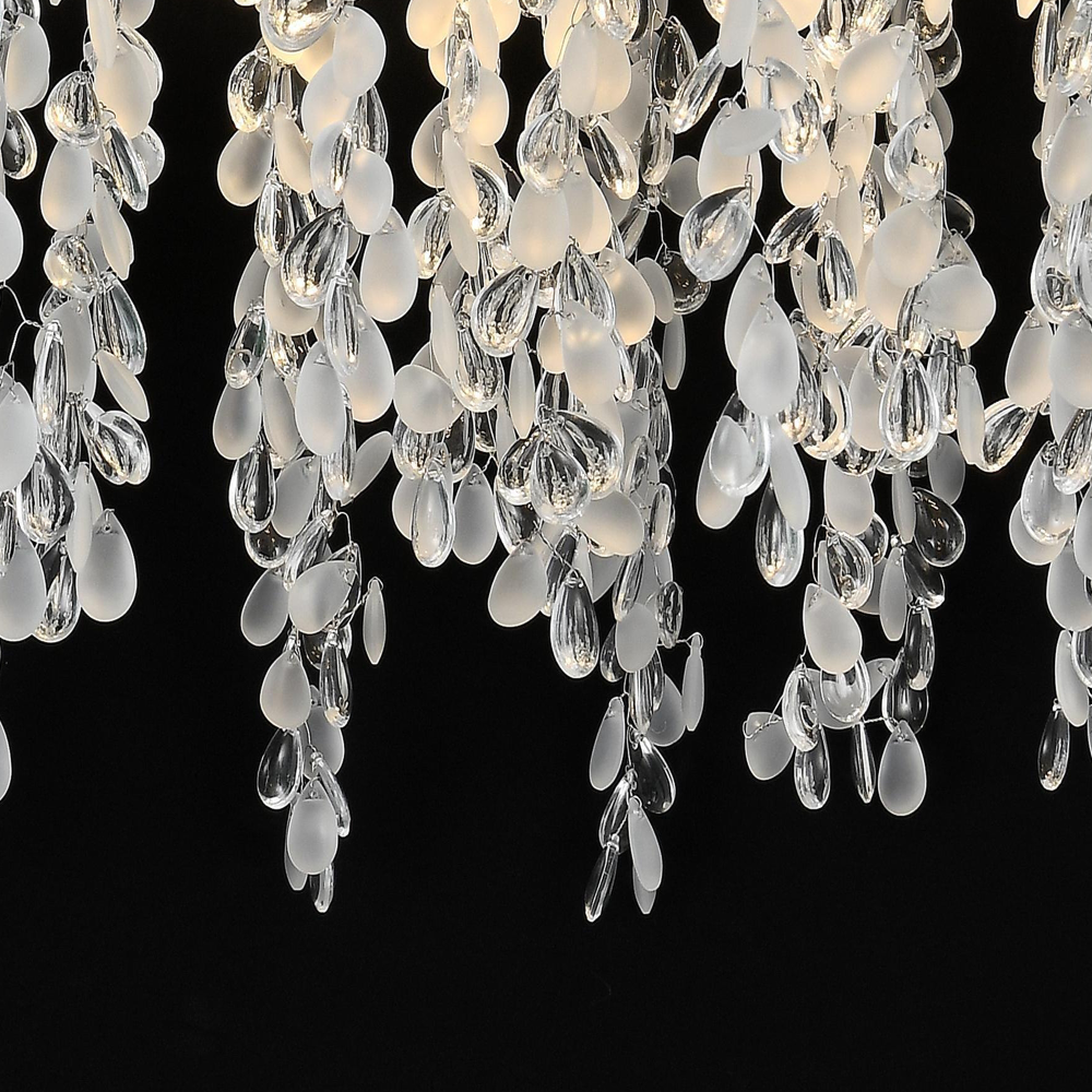 Candelabru Cristal CC8080/D500CH, 5x E14, Diametru 50cm, Crom [3]