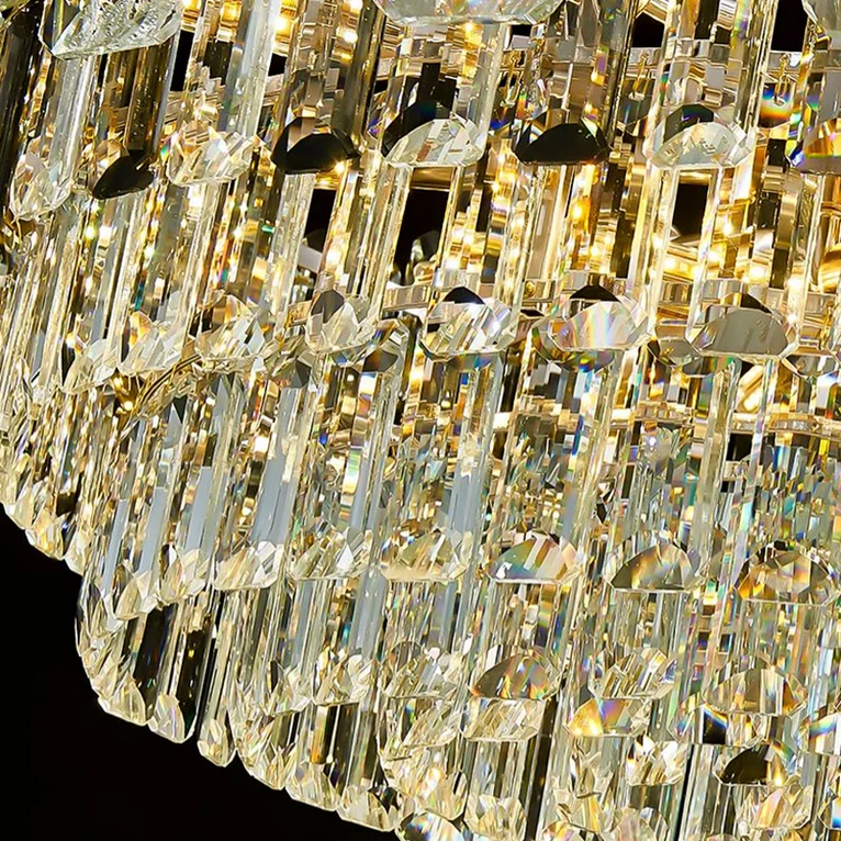 Candelabru Cristal FONTAINEBLEAU Supremo, 15x E14, Diametru 75cm, Auriu, Inaltime Reglabila [2]