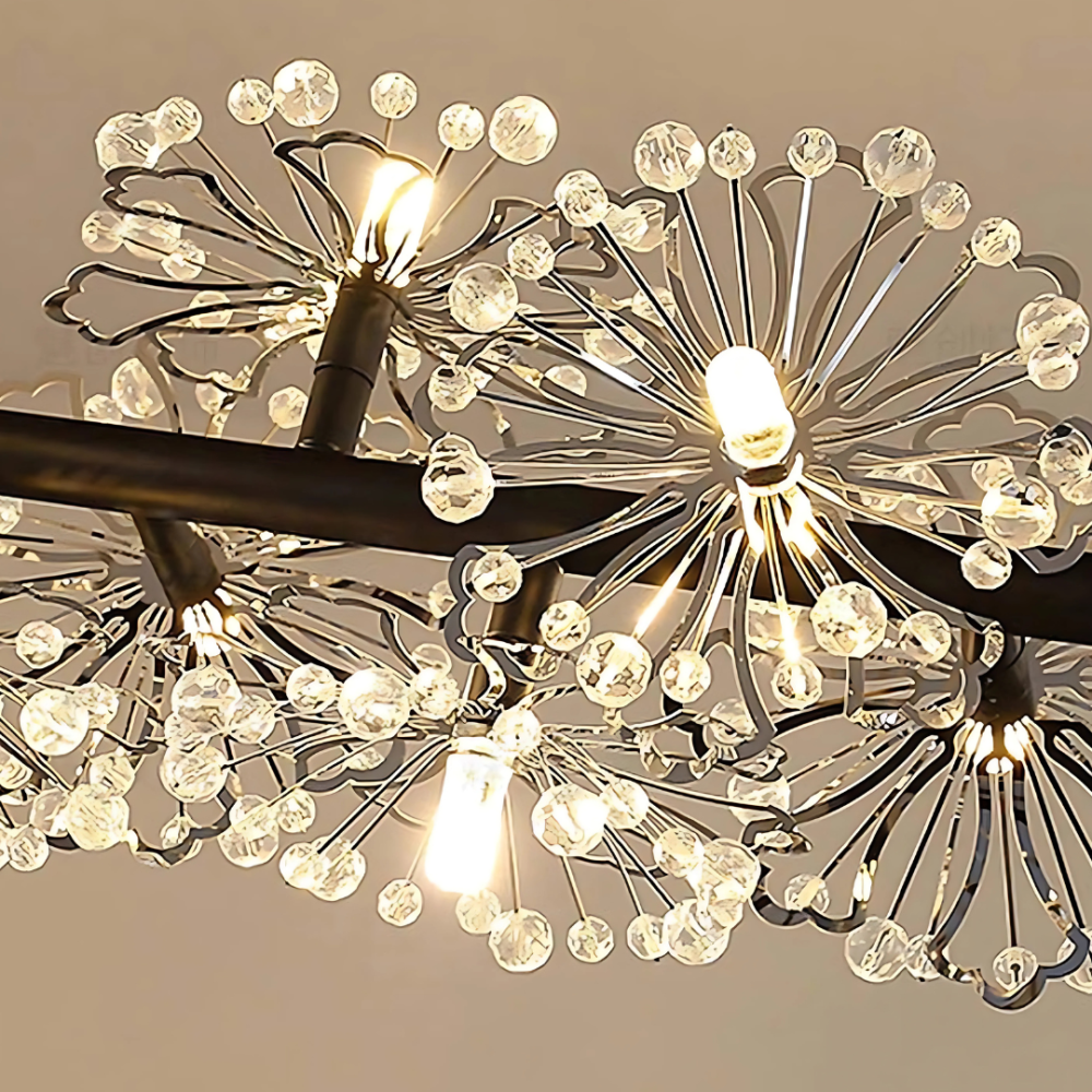 Candelabru Cristal PETERHOF Magno, Diametru 62cm, 20X G4, Negru, Inaltime Reglabila [2]