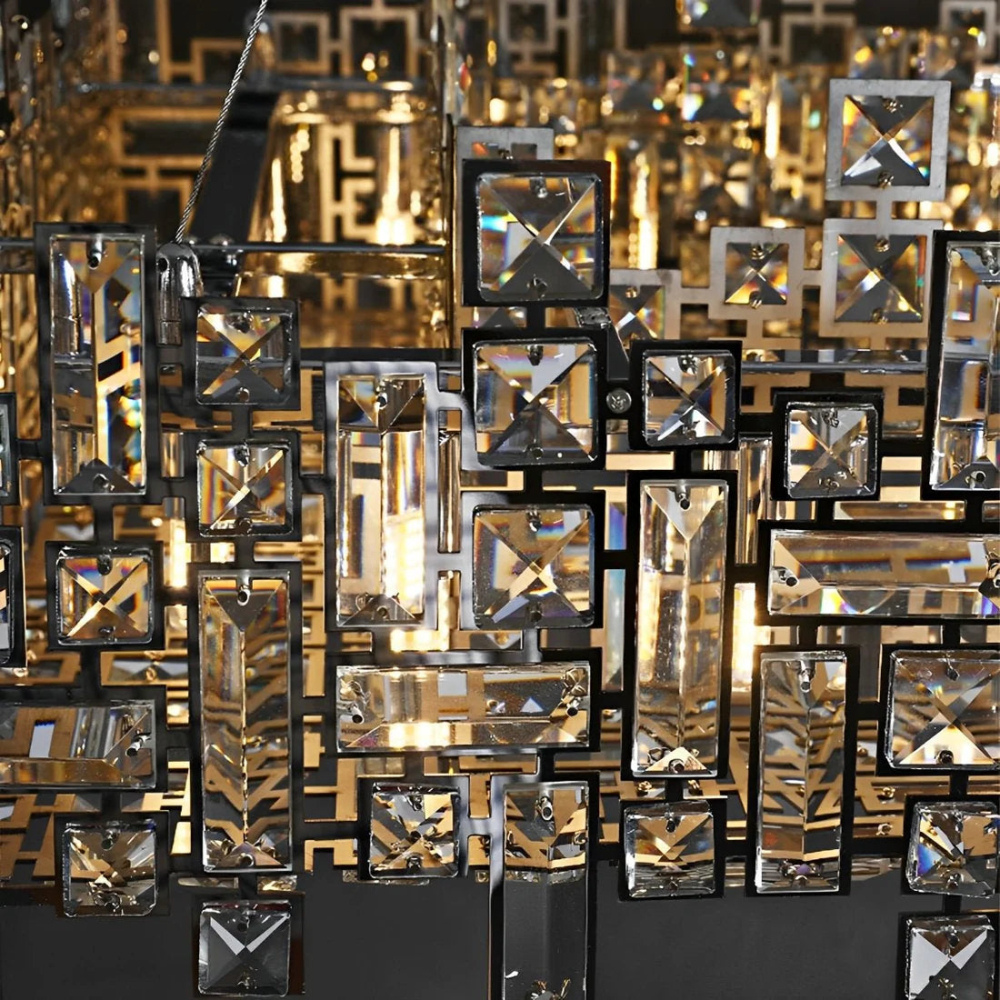 Candelabru Cristal RZ-2/780x280GD , 10xE14, 78X28cm, Inaltime Reglabila, Design Elegant [3]