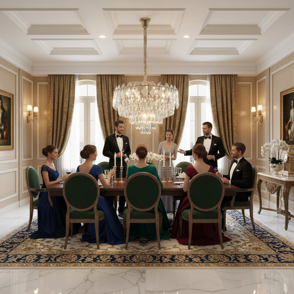 Candelabru Cristal VELVET Eleganza, 12xE14, D60 cm, Auriu, Inaltime Reglabila, Metal si Cristall [3]