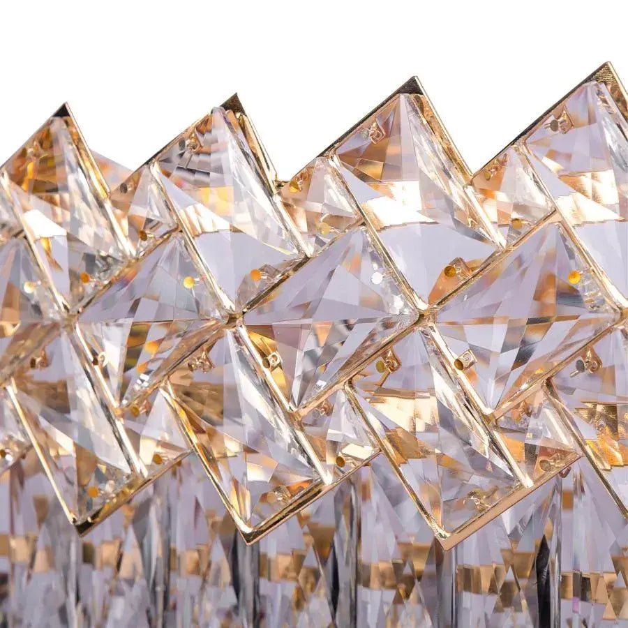 Candelabru Cristal WINDSOR Regalis 10x E14, Auriu Lucios, Inaltime Reglabila [4]