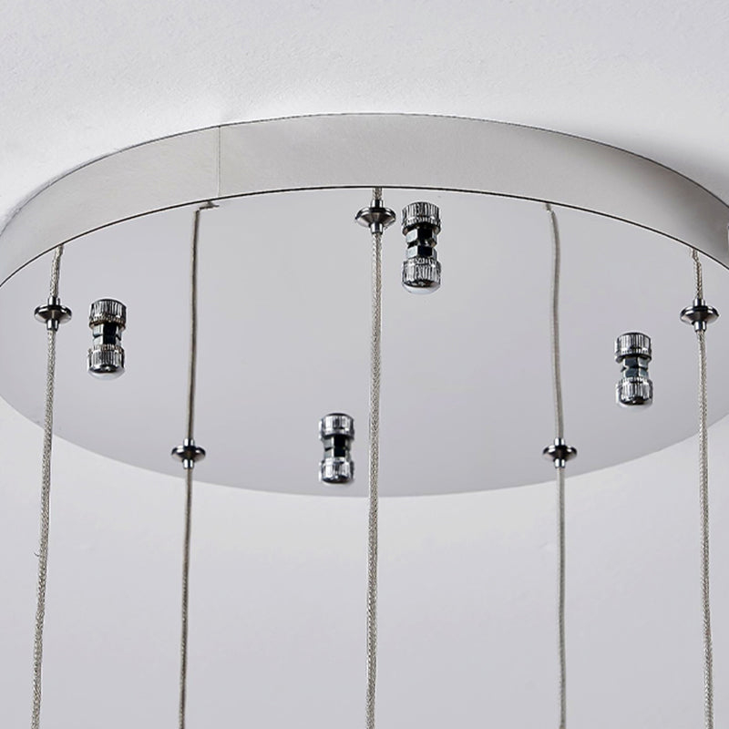 Candelabru Modern LED CM526/18, 51W, Diametru 58.5cm, Inaltime Reglabila, Crom [3]