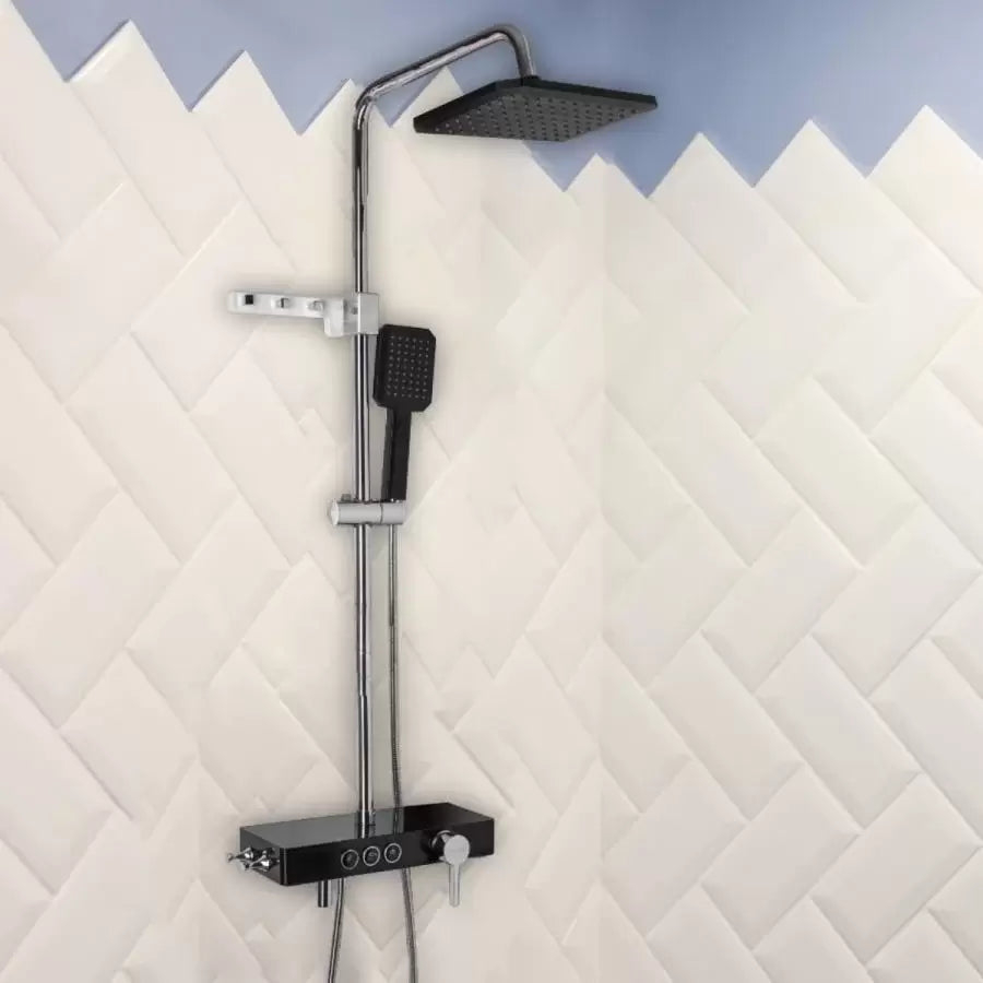 Coloana Dus Afisaj LCD Inox Negru Argintiu SJG/006 [2]