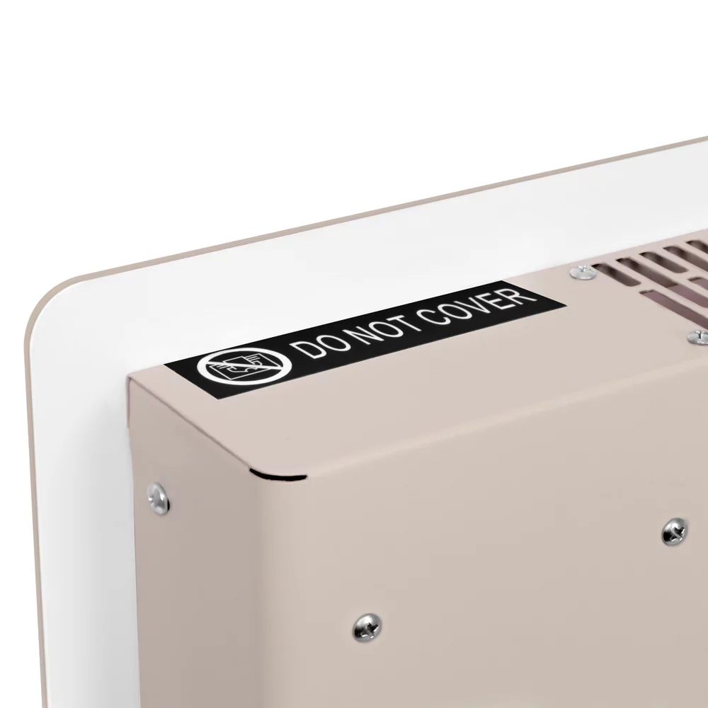Convector electric de lux, 2000W, Panou de sticla, WiFi- control Aplicatie, Alb/Gri/Bej/Negru [20]