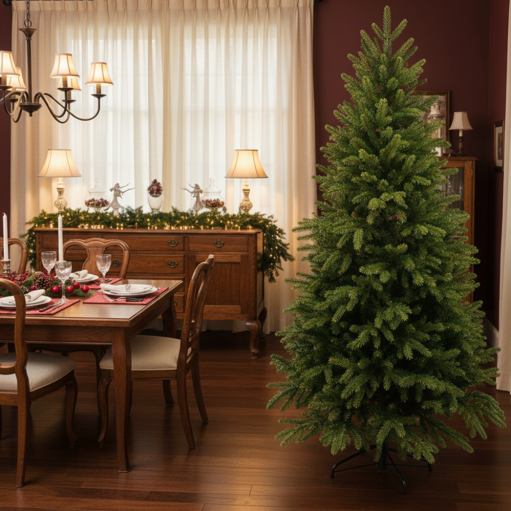 Decoratiune Brad Artificial EIS, 180 cm, 545 varfuri, Plastic, Verde [3]