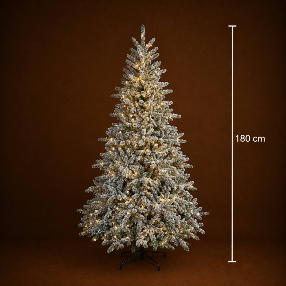 Decoratiune Brad Artificial UUMMANNAQ, 180 cm, 861 varfuri, Suport Metalic, Plastic, Verde [4]