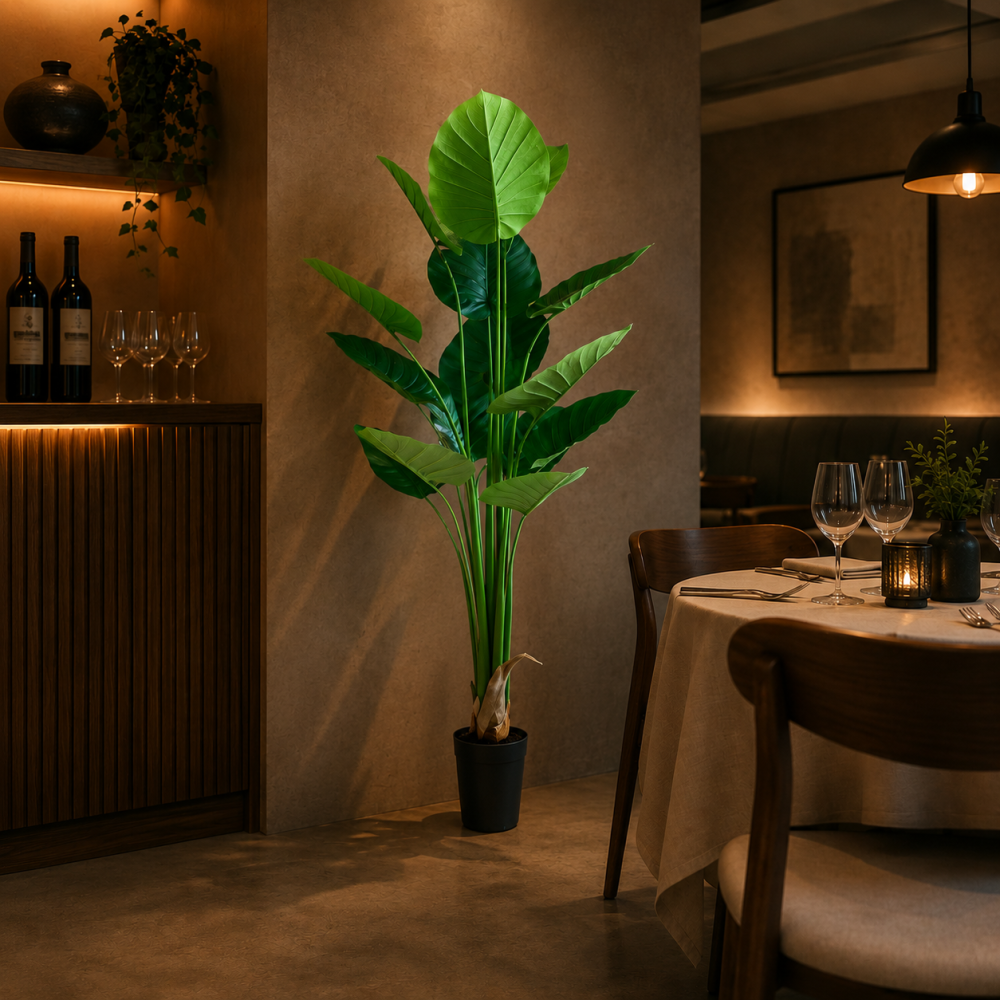 Decoratiune Epipremnum Aureum, 180 cm, 15 frunze, Verde [3]