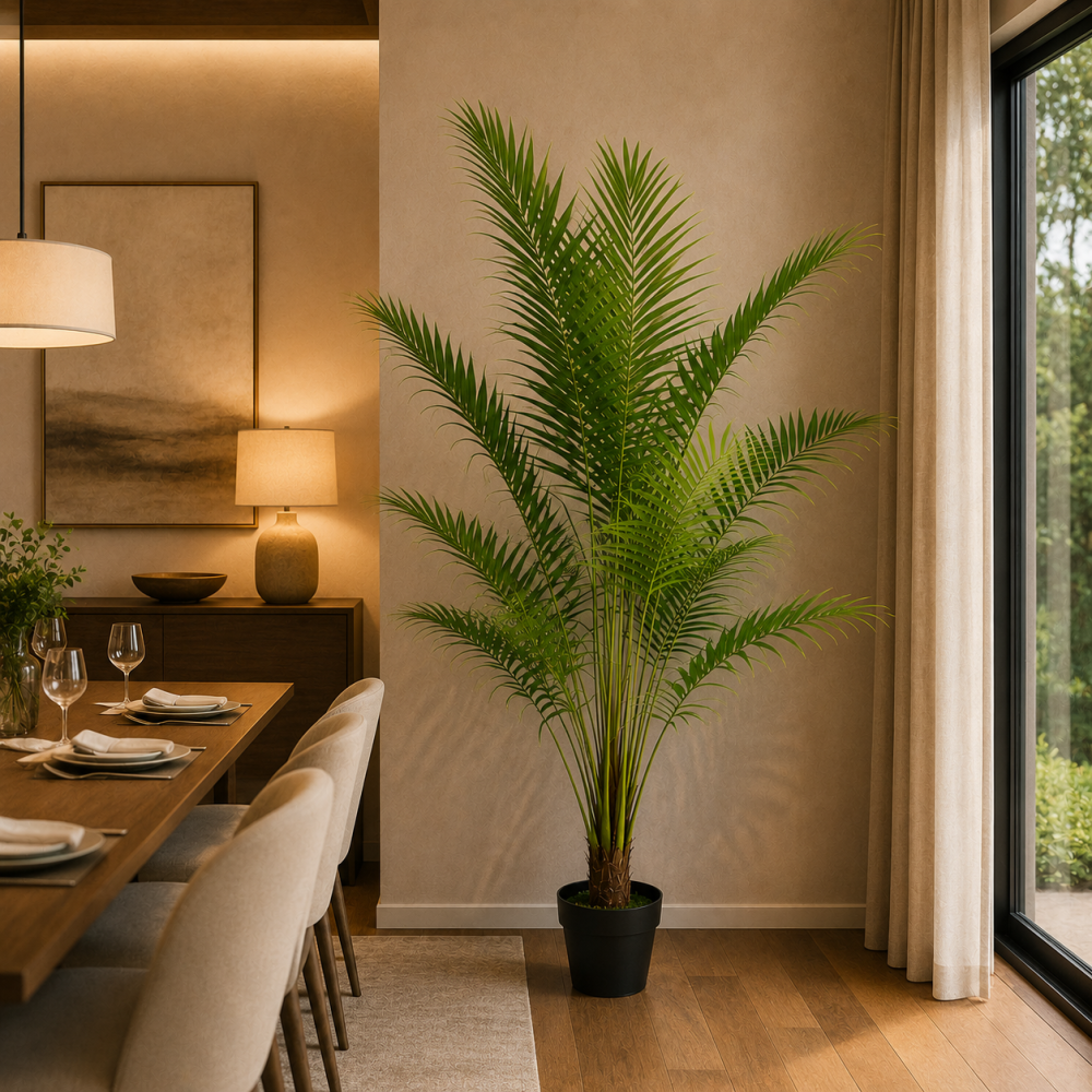 Decoratiune Howea Forsteriana, 200 cm, 15 frunze, Verde [2]