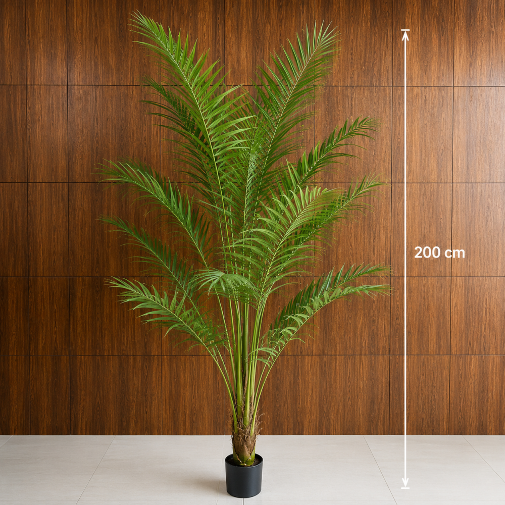 Decoratiune Howea Forsteriana, 200 cm, 15 frunze, Verde [4]