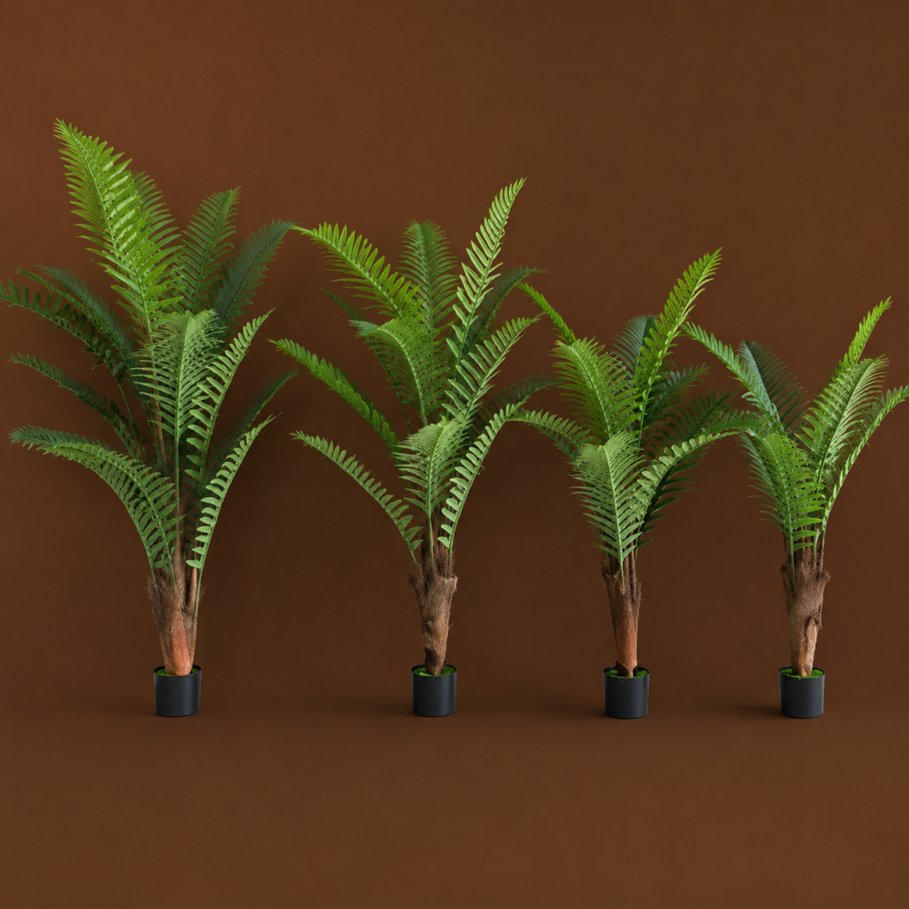 Decoratiune Roystonea Regia, 220 cm, 18 frunze, Verde [4]