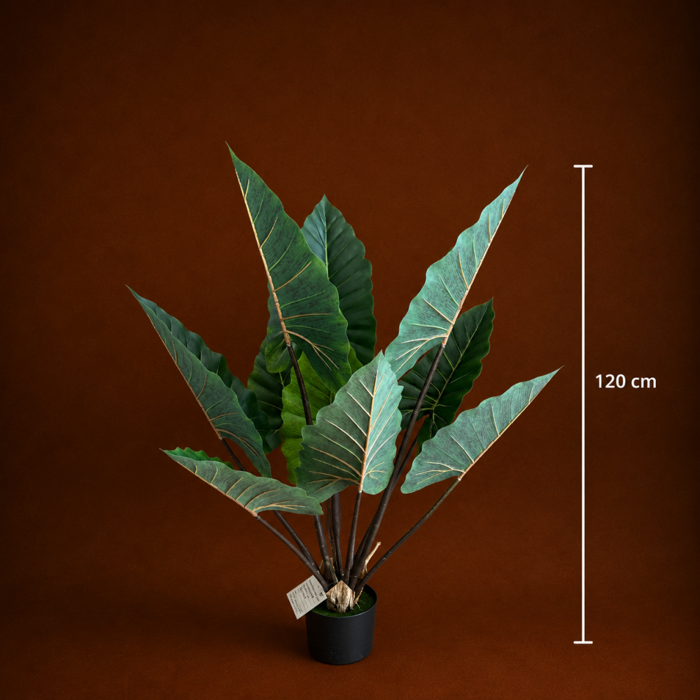 Decoratiune Strelitzia, Plastic, 120 cm, Verde [4]