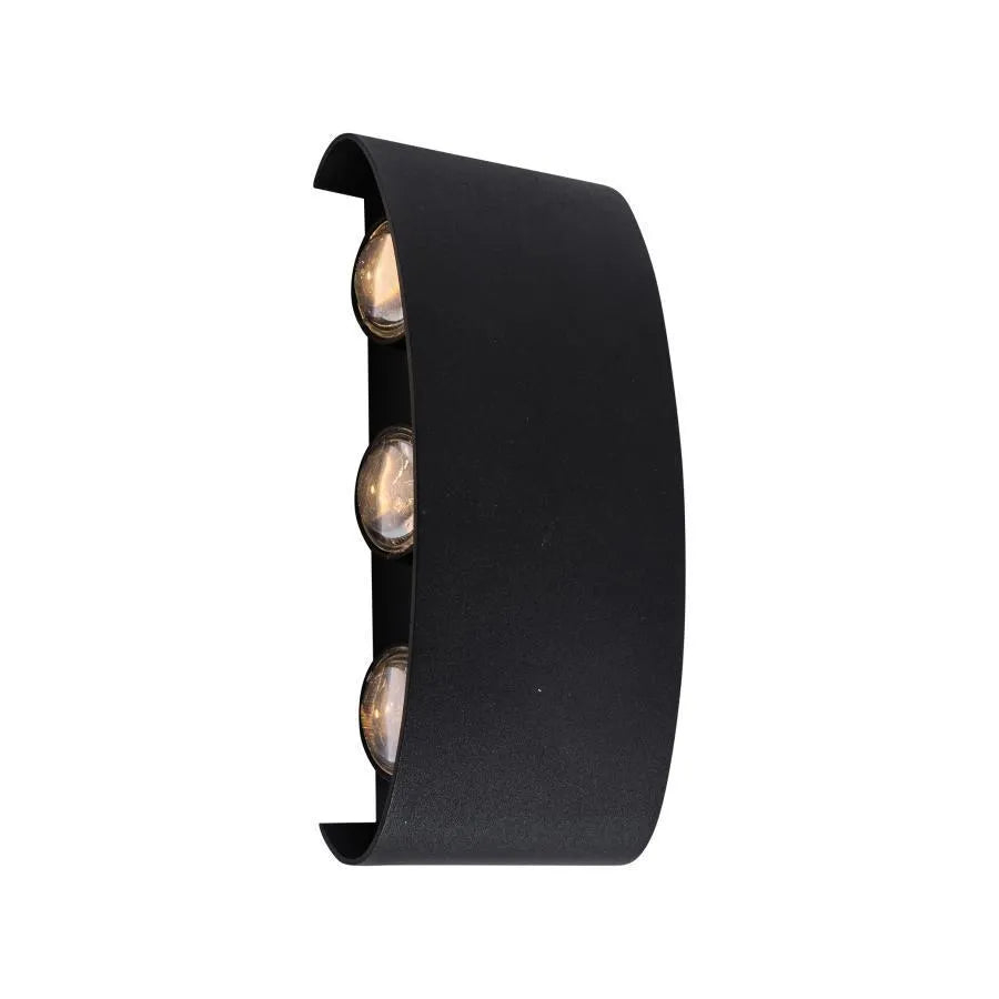 Fantas Aplica LED de Exterior si Interior, 6 Surse x 1W, IP65, Metalic, Negru, 3000K [2]