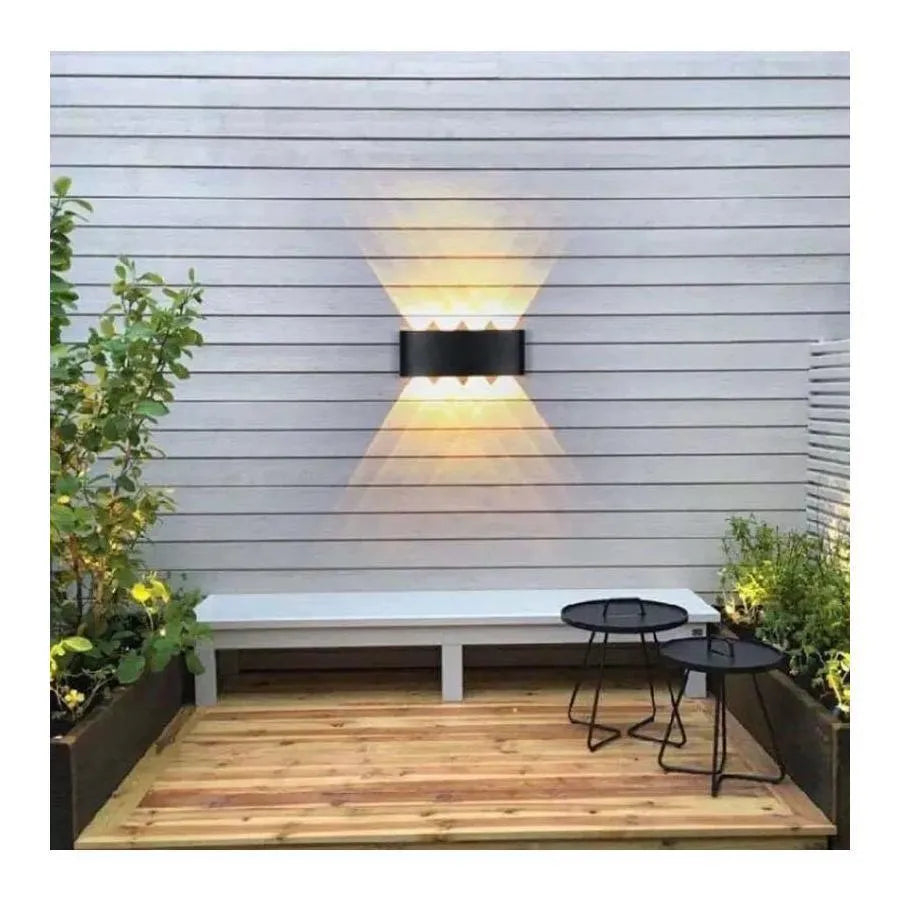 Fantas Aplica LED de Exterior si Interior, 8 Surse x 1W, IP65, Metalic, Negru, 3000K [4]