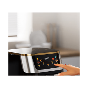 Friteuza cu Aer Cald, 10L, 2000W, Panou Touch, Timer 60 min, Temperatura Reglabila 100-200°C, Incalzire Dubla, Accesorii Incluse [4]
