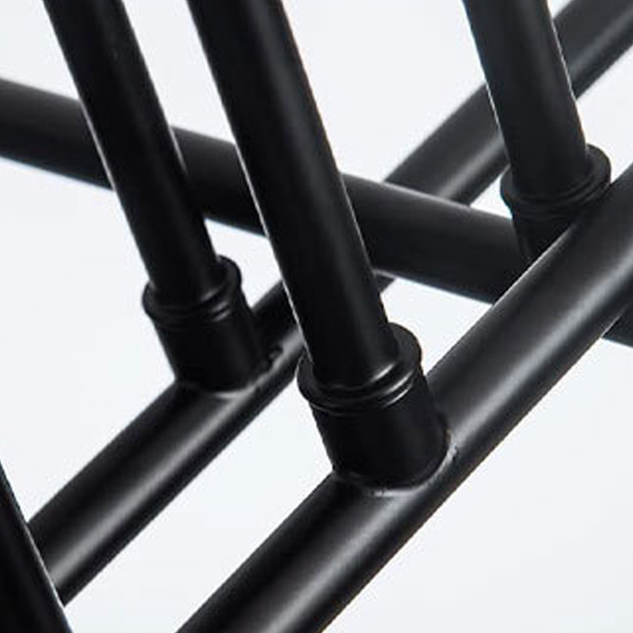 Lustra Clasica Modernist Octa, 8x E27, Negru, Design Modern, Metal, Fara Abajur [2]