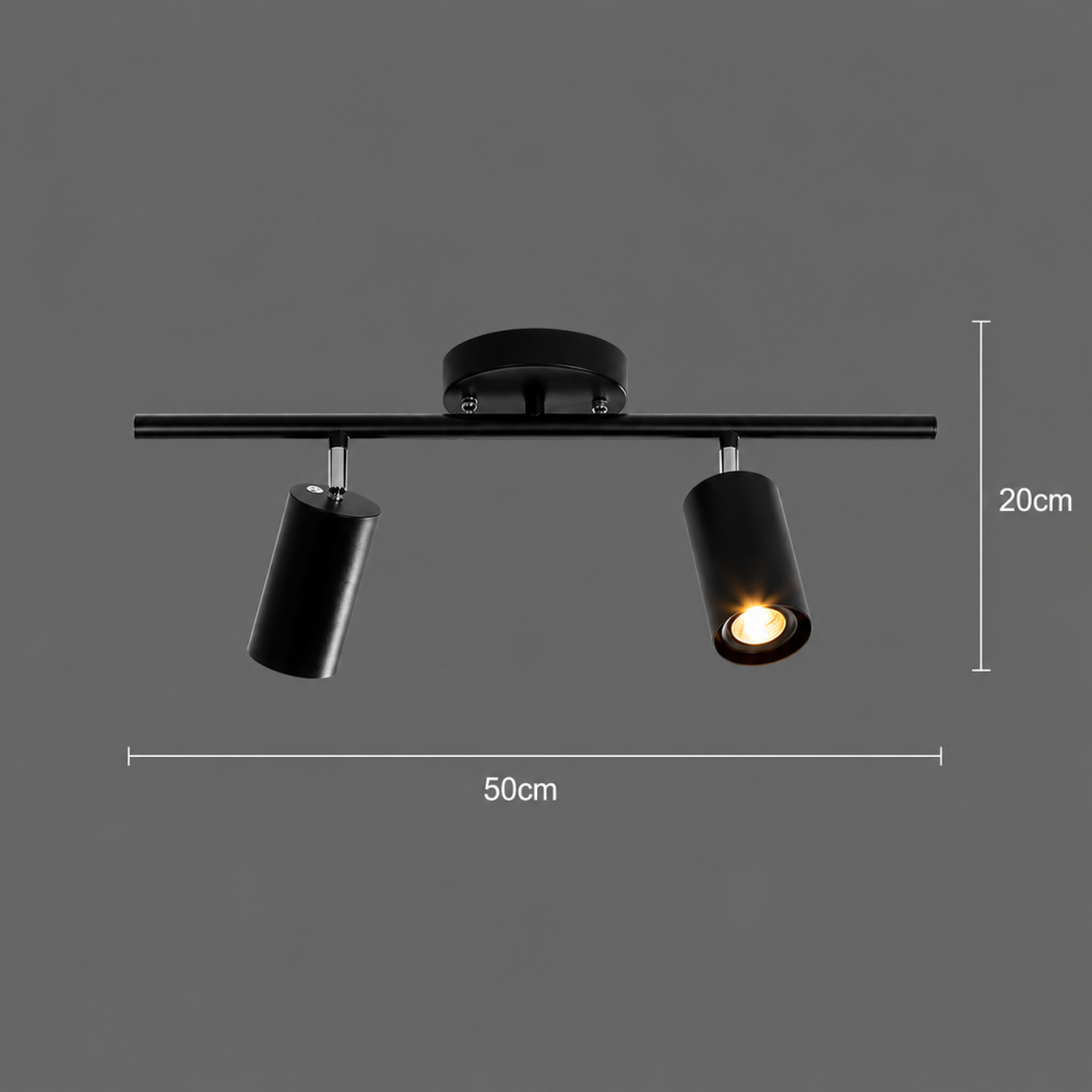 Lustra Clasica Sisimiut, 2xGU10, Metal, Negru [4]
