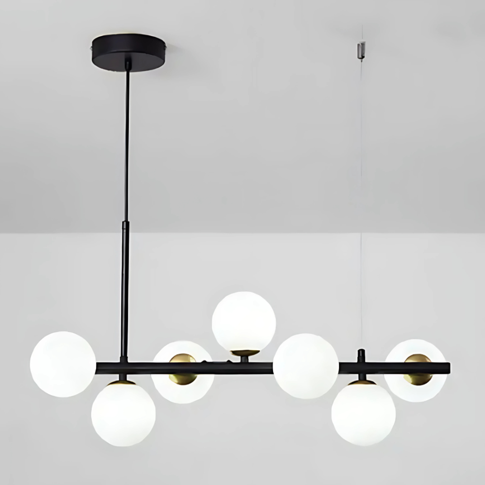 Lustra cu bec moderna LOFT Pavilion, 7x G9, Negru, Metal, Inaltime Reglabila [3]