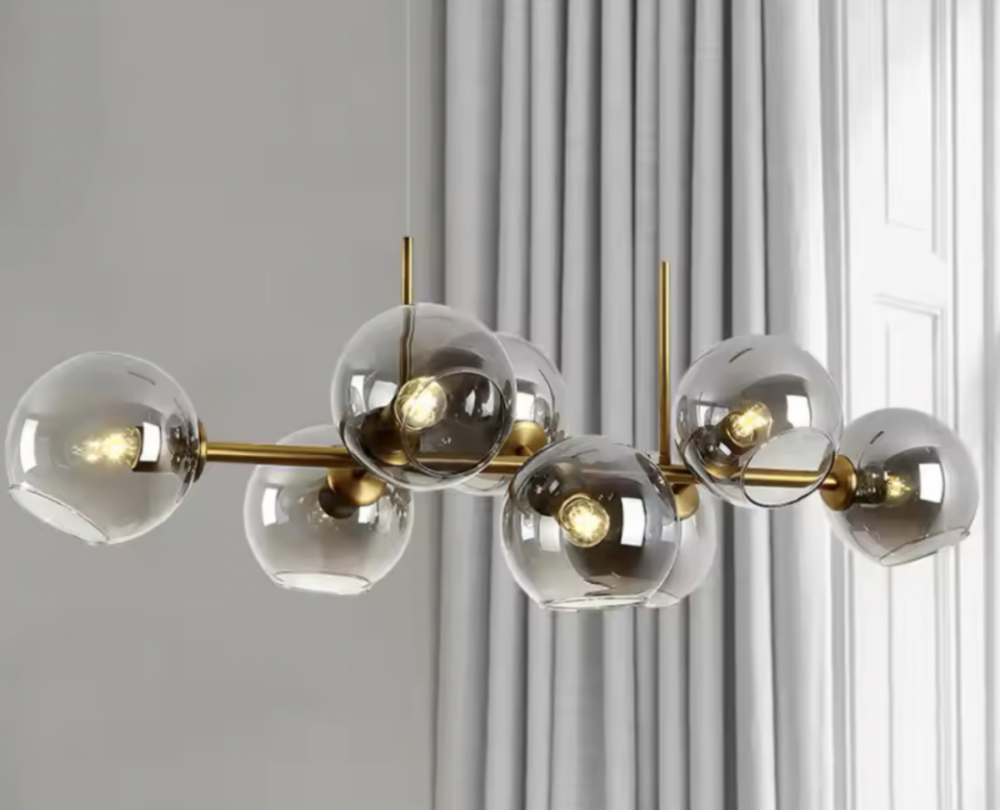 Lustra cu Glob, MODEST Grand, 8xE27, Auriu, Metal [4]