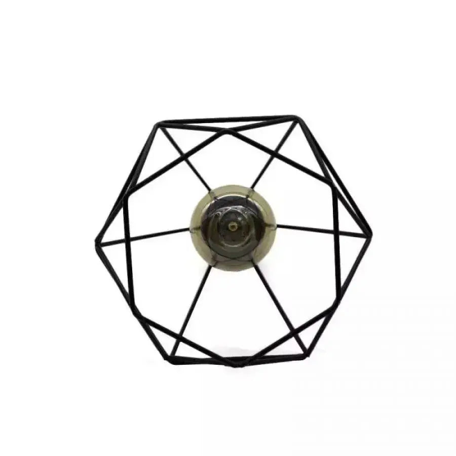 Lustra Forma Diamant, STRUKTUR, 3xE27, Negru, Metal [4]