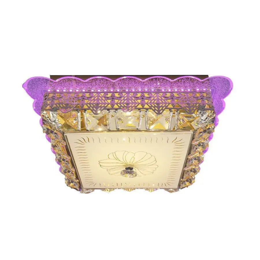 Lustra LED cu cristal ANAIDA RGB 20W, 3000K / 4000K / 6000K, Auriu [3]