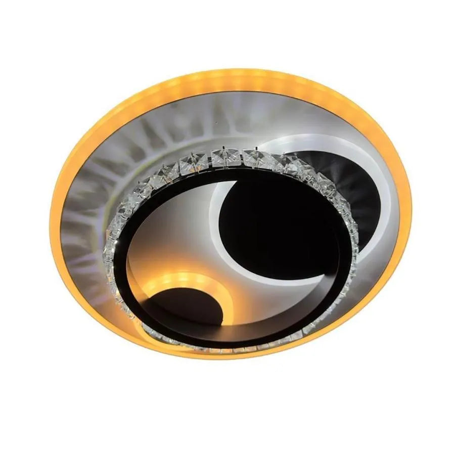 Lustra LED cu cristal ARIELLA 39W, Rotunda, lumina Rece/Calda/Neutra, Negru [4]