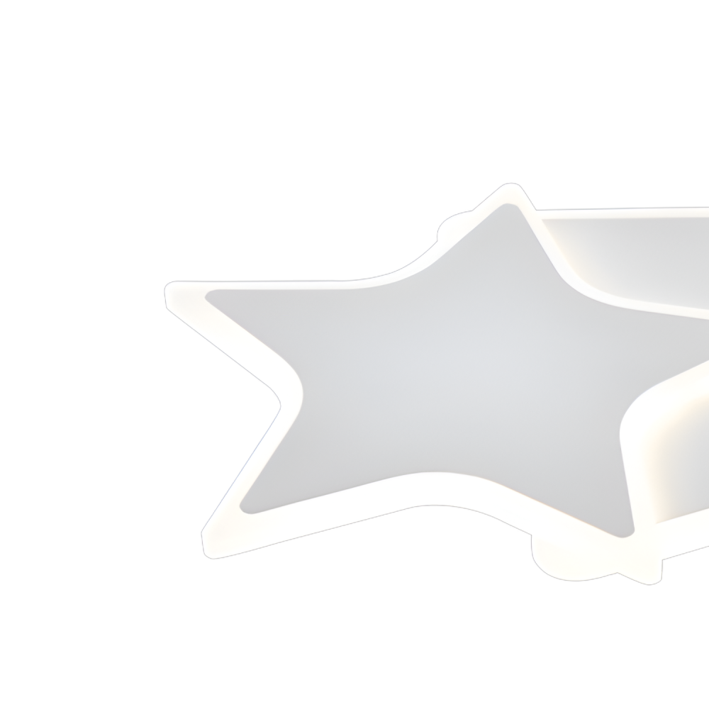 Lustra LED cu telecomanda 41W, Stele, lumina Rece/Calda/Neutra, Dimabila, Alb [2]