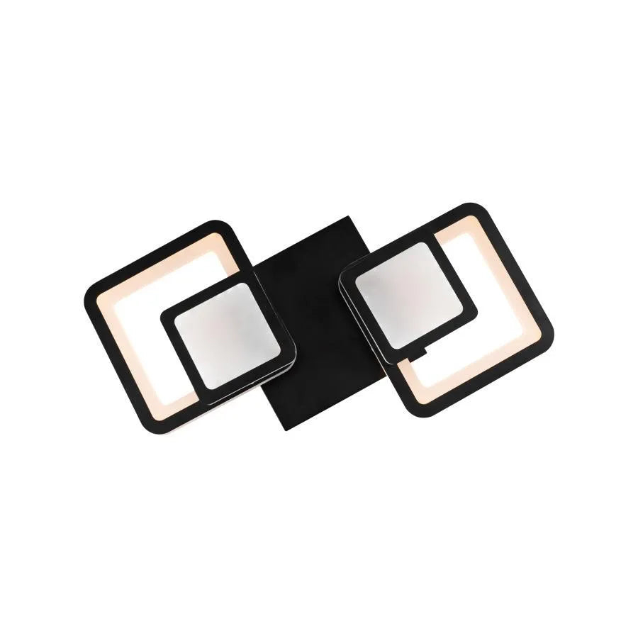 Lustra LED cu telecomanda BALANS 44W, 2 Patrate, lumina Rece/Calda/Neutra, Dimabila, Negru [4]