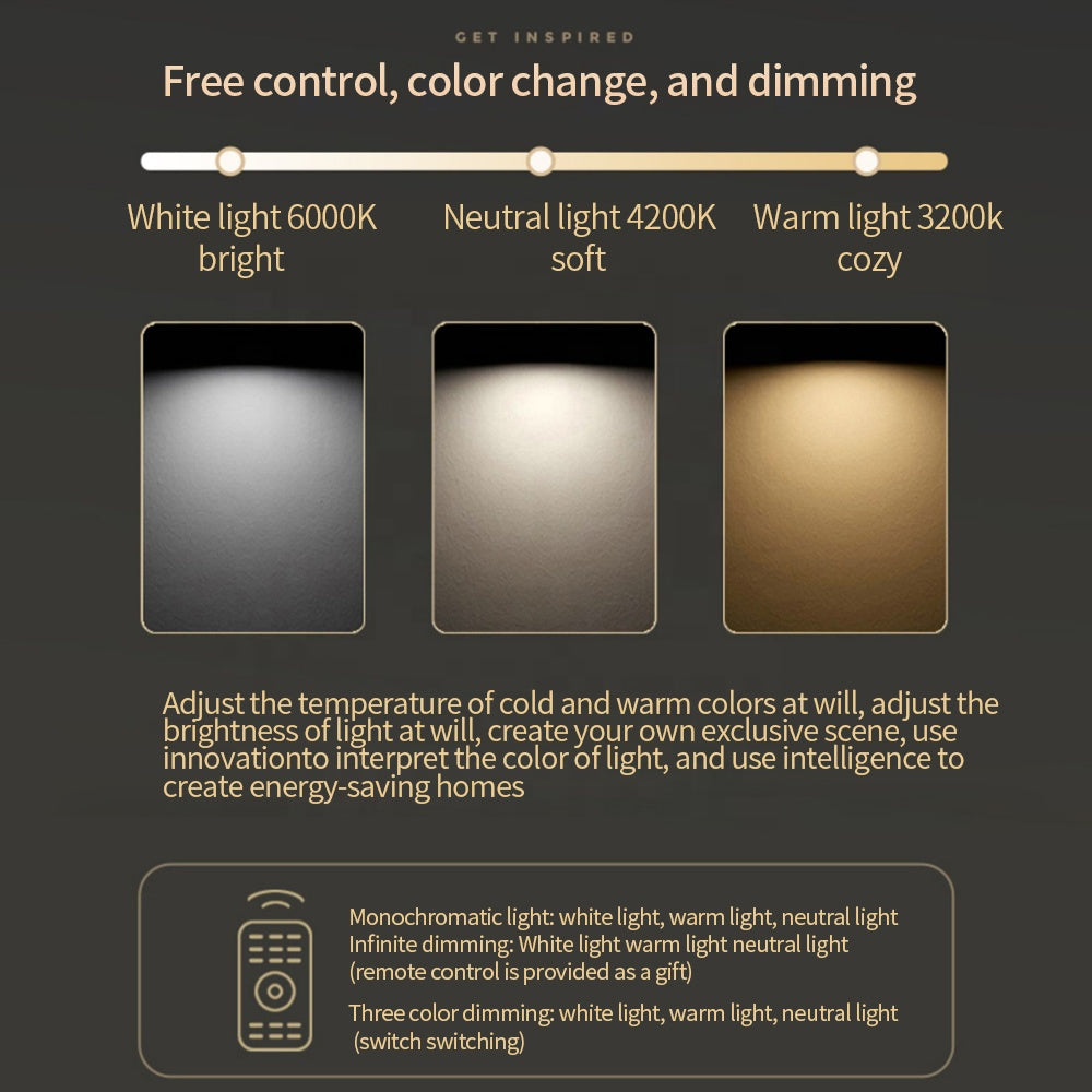 Lustra LED cu telecomanda ELLA 186W, 8 Patrate, lumina Rece/Calda/Neutra, Dimabila, Negru [3]